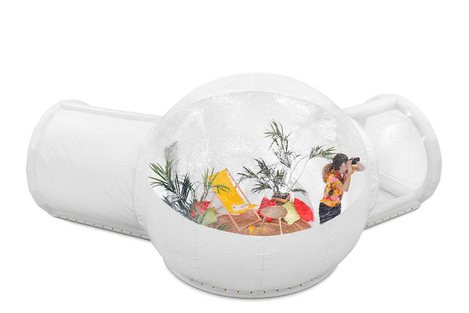 Product afbeelding Cúpula Modular de Privacidade 3m + Túnel de Acesso Transparente + Cabine Fechada